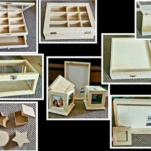 Unfinished Wood pieces for crafts Brand New